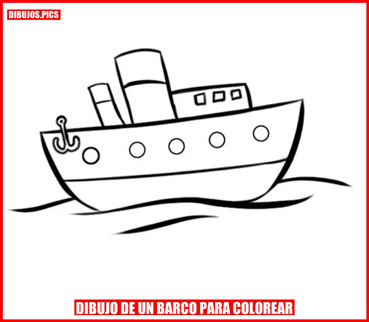 dibujo de un barco para colorear