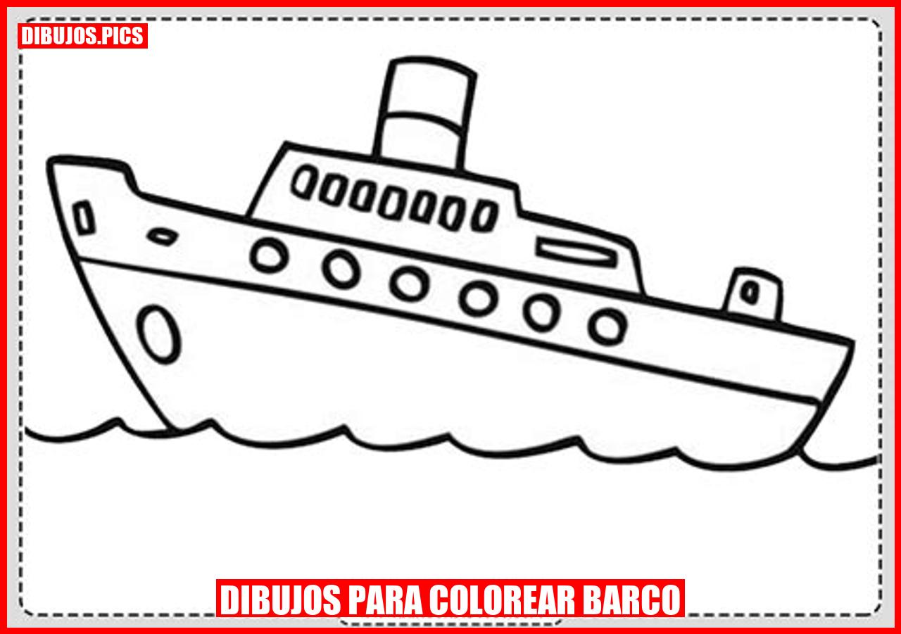 dibujos para colorear barco
